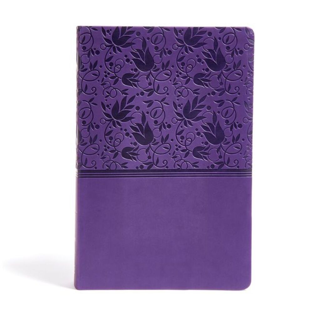 KJV Super Giant Print Reference Bible, Purple Leathertouch, Indexed -- Holman Bi
